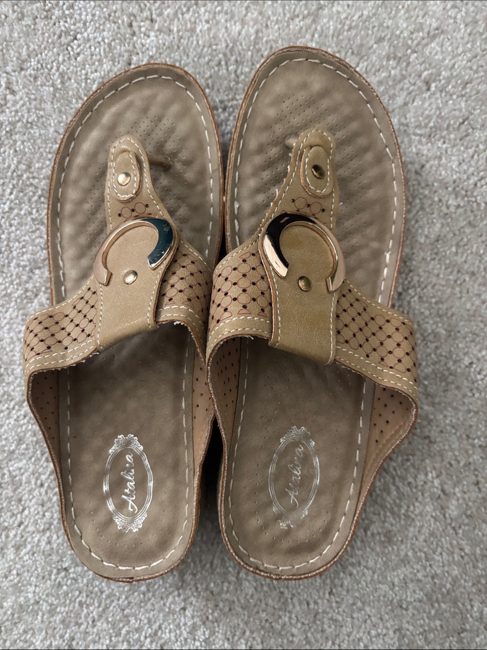 Catalina Beige Tan Slip-On Shoe